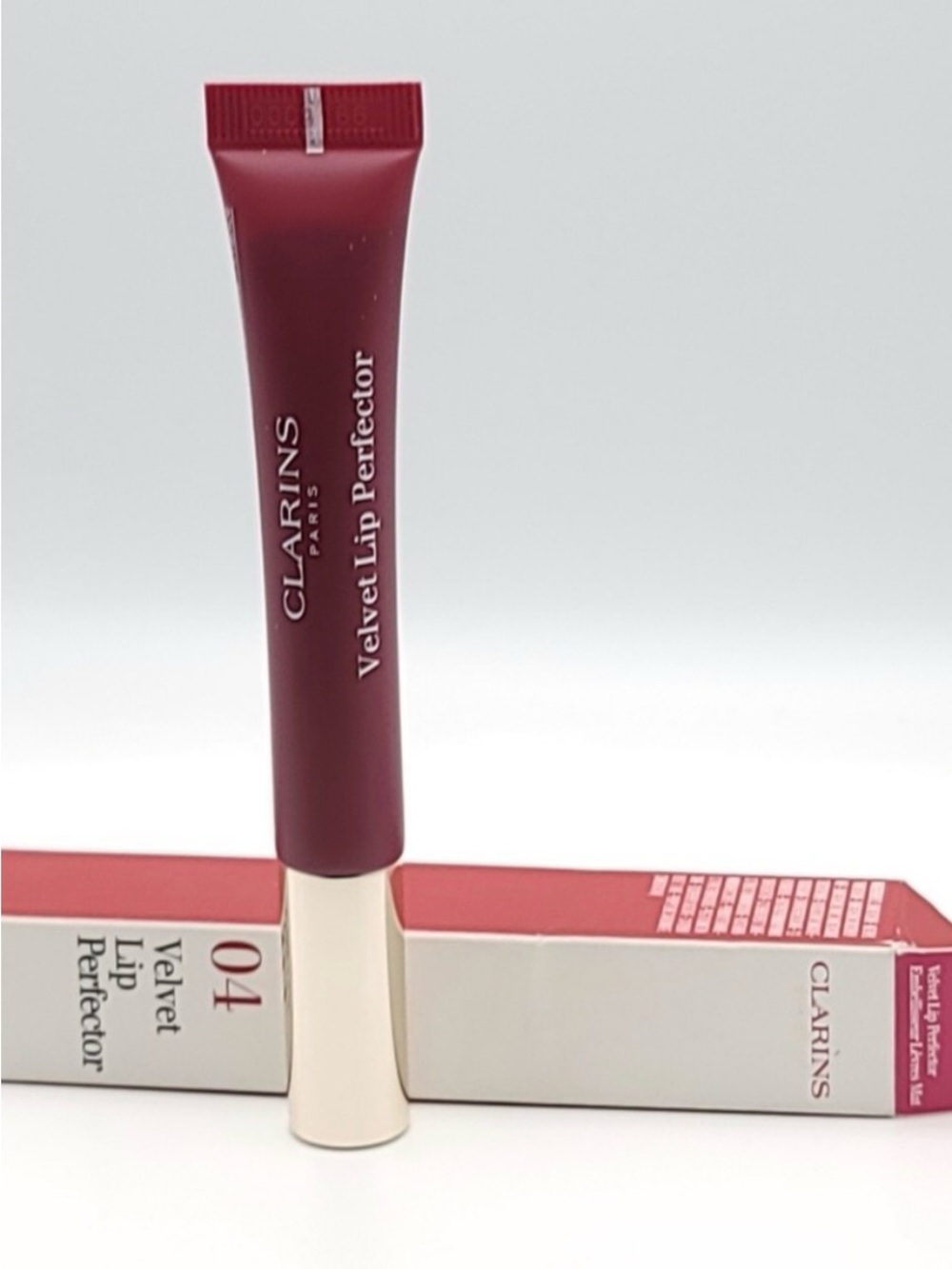 Clarins Velvet Lip Perfector — Deep Rose Burgundy